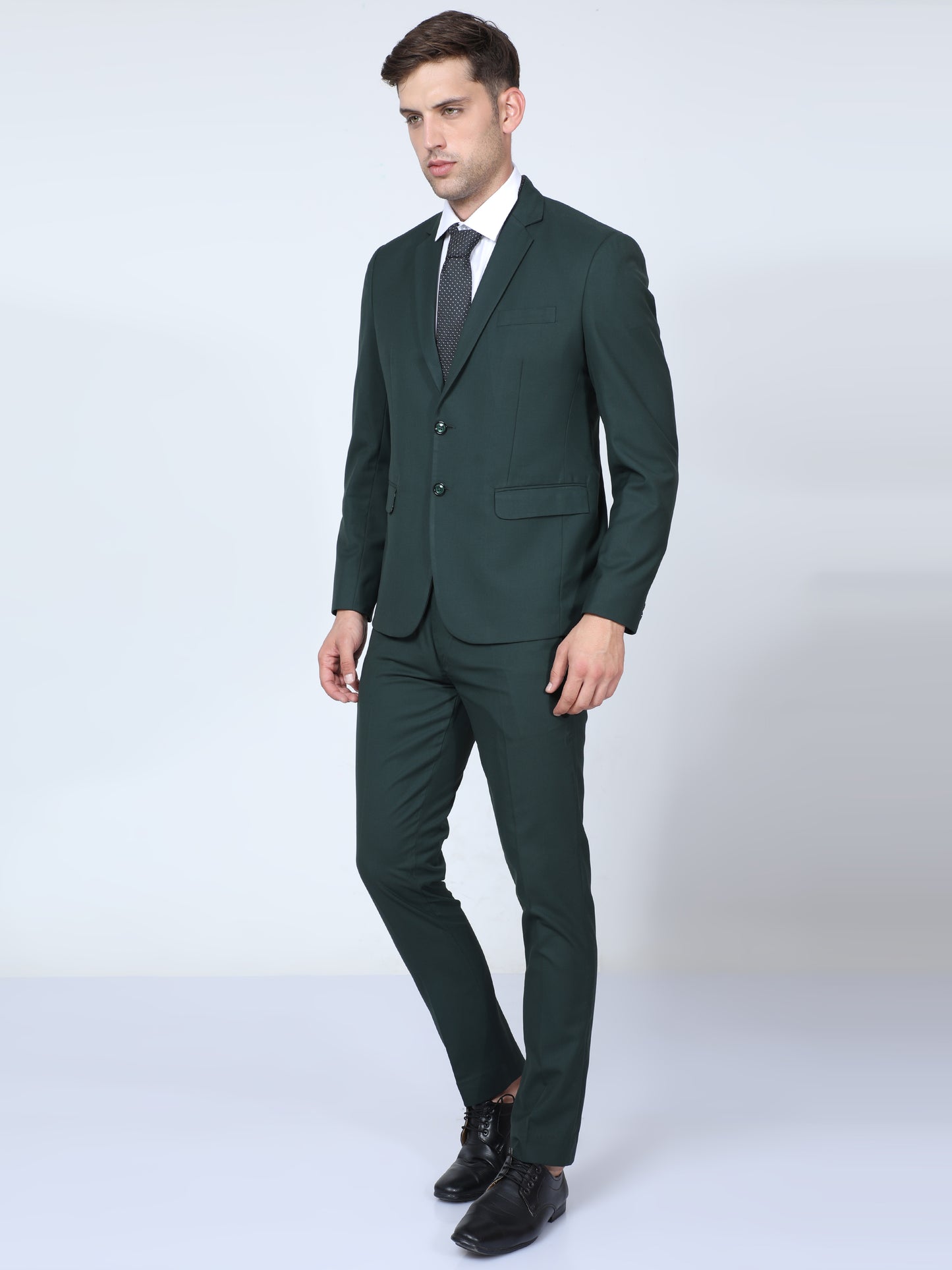 Lunar Green Slim Fit 2pc Suit for Men