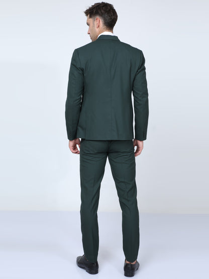 Lunar Green Slim Fit 2pc Suit for Men