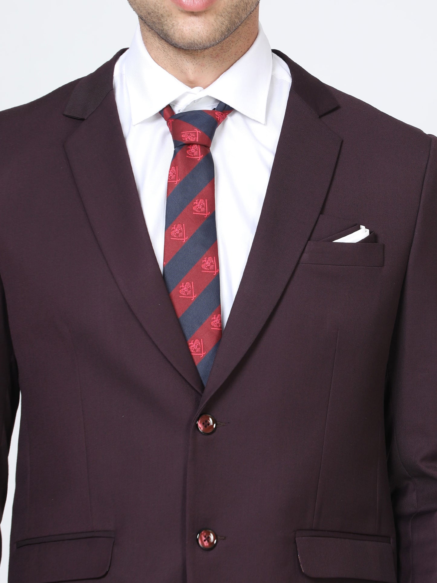 Men's Slim fit Burgundy Suite 2pc