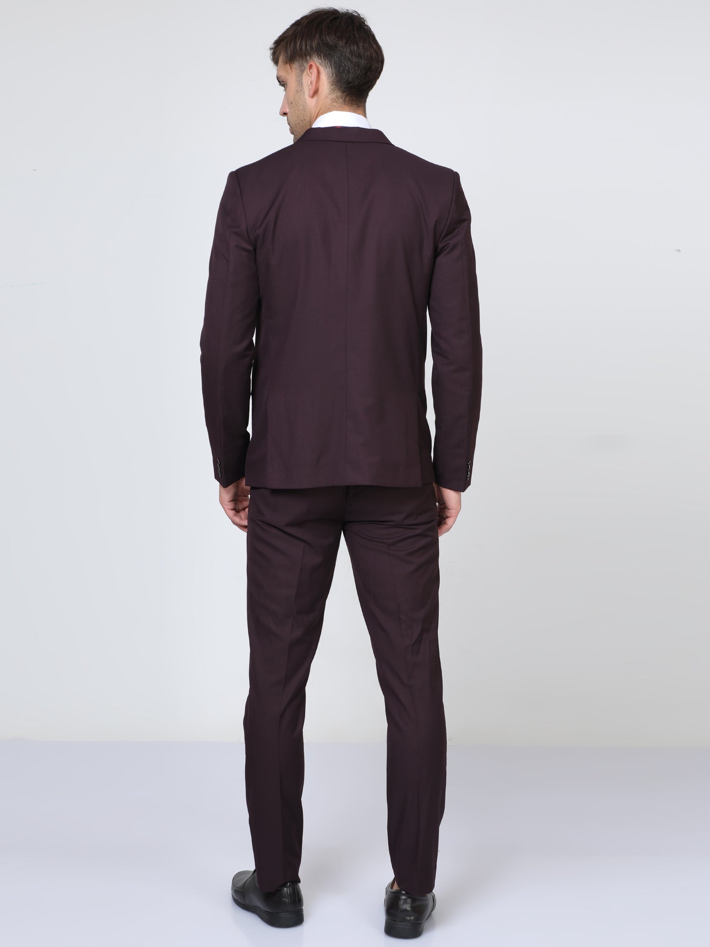Men's Slim fit Burgundy Suite 2pc