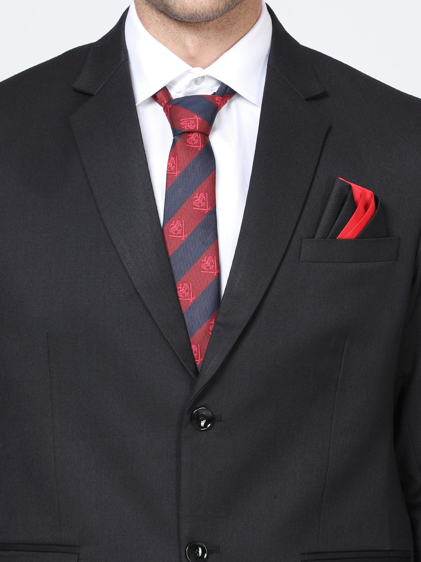 Men's Slim fit Black Suite 2 pcs