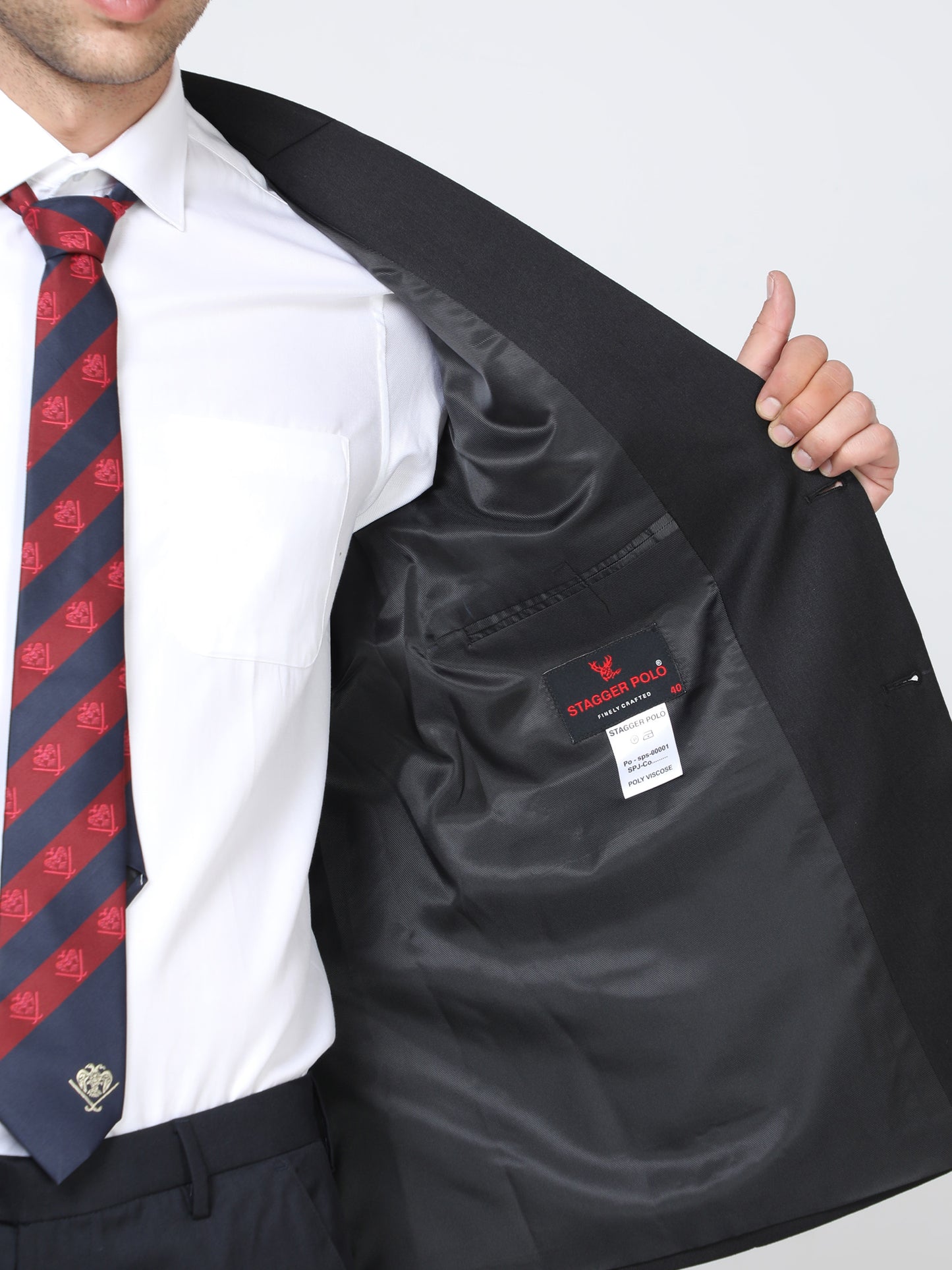Men's Slim fit Black Suite 2 pcs