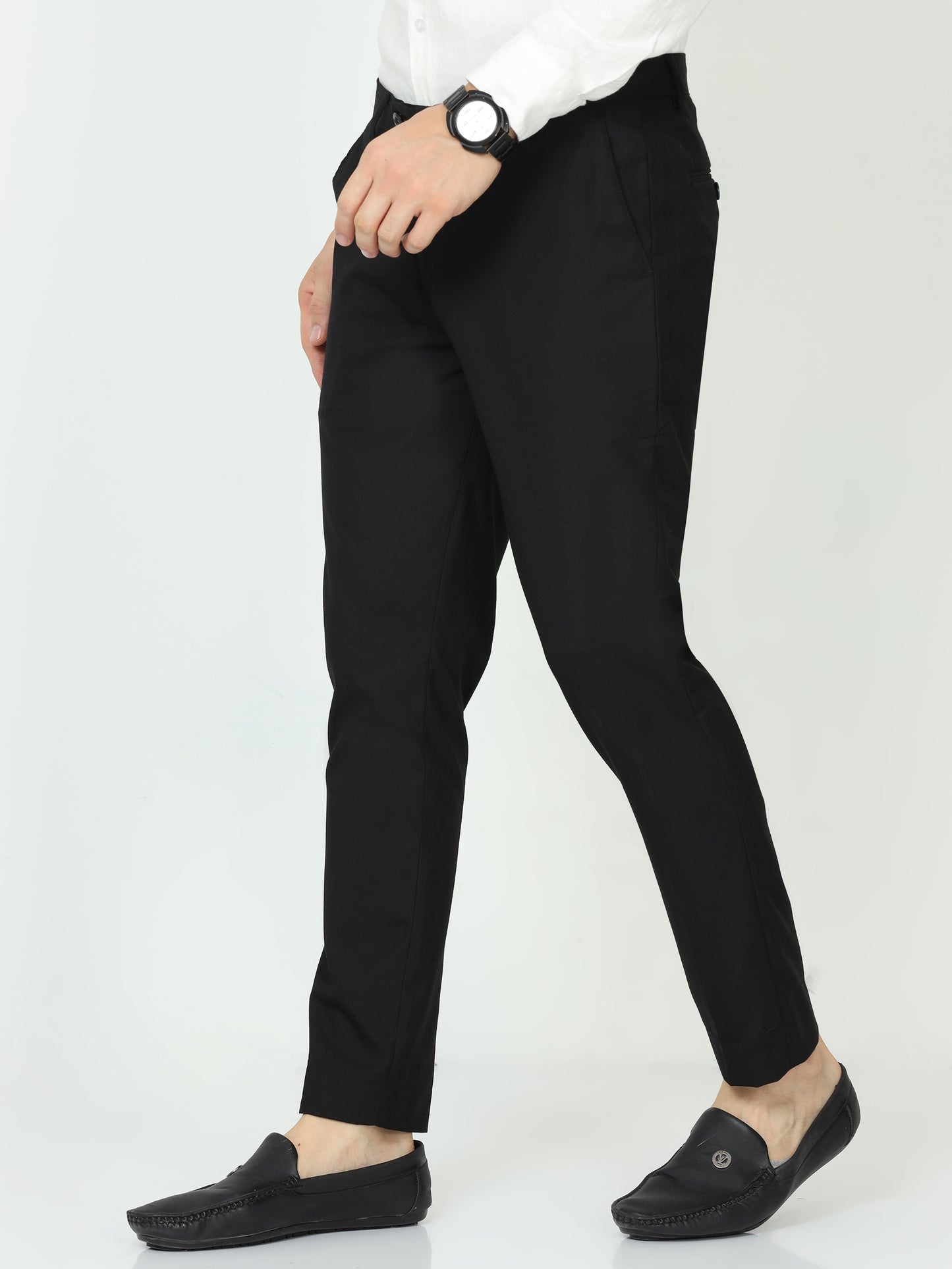 Black Mens Formal Trouser