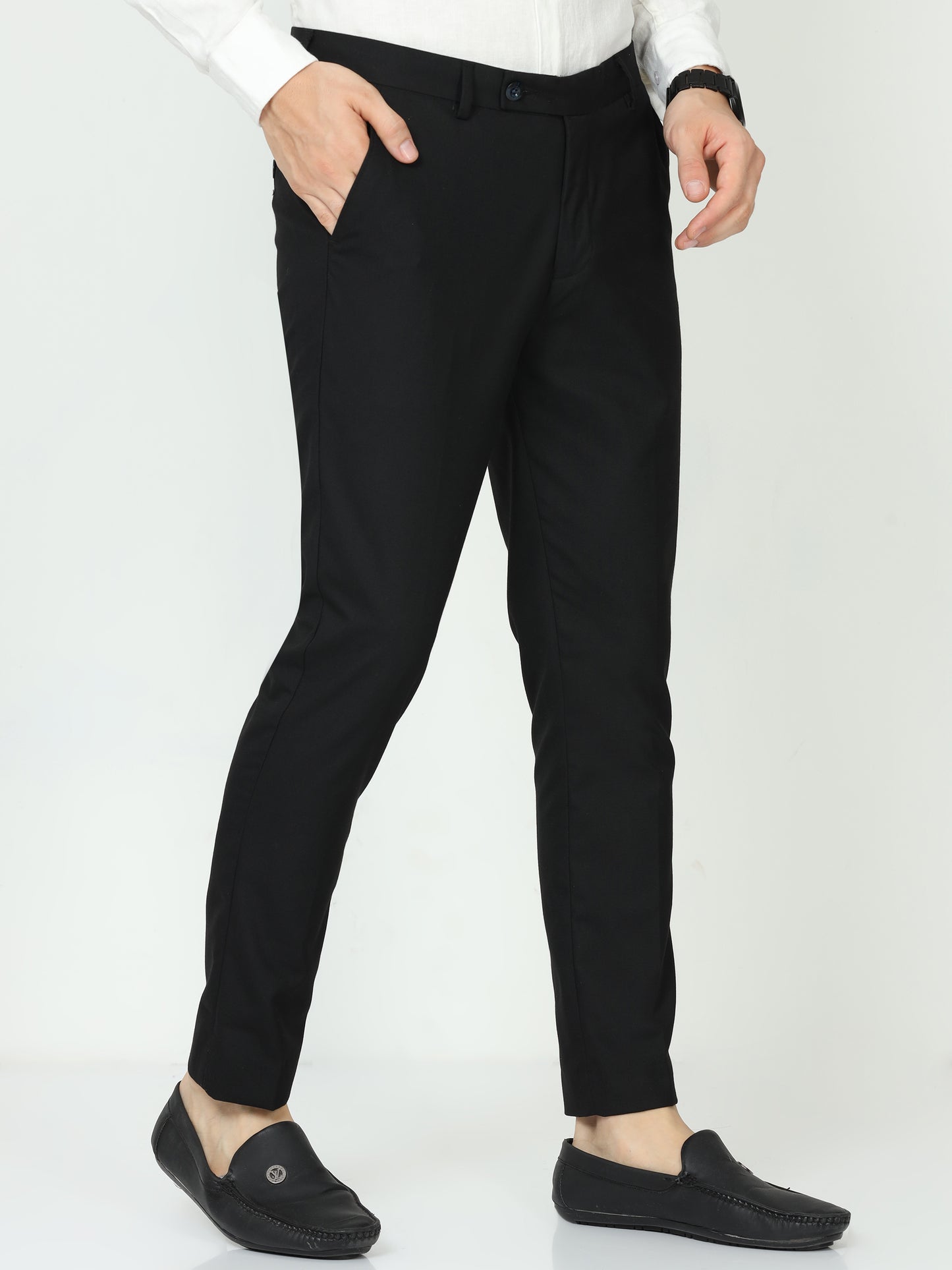 Black Mens Formal Trouser