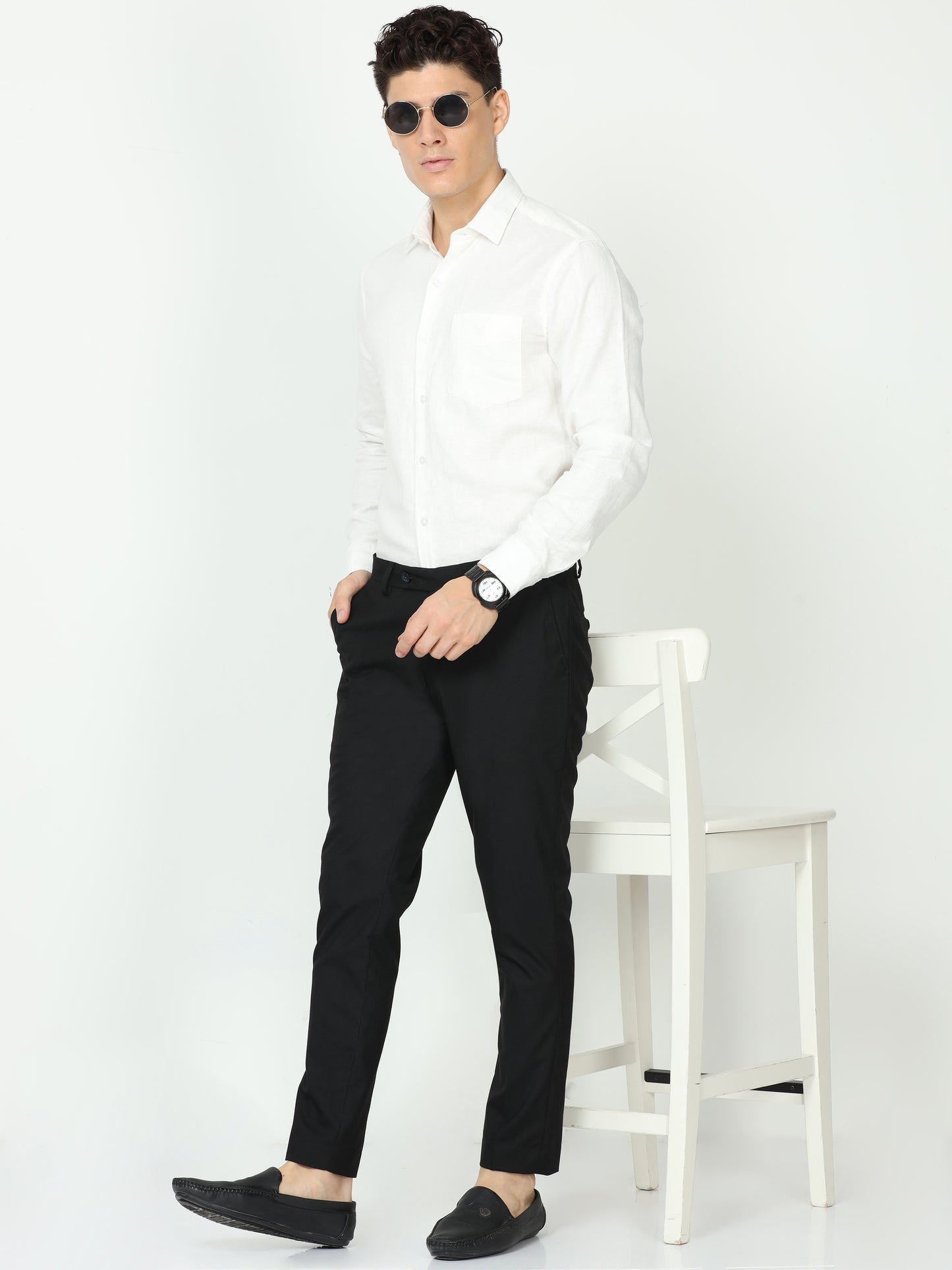 Black Mens Formal Trouser