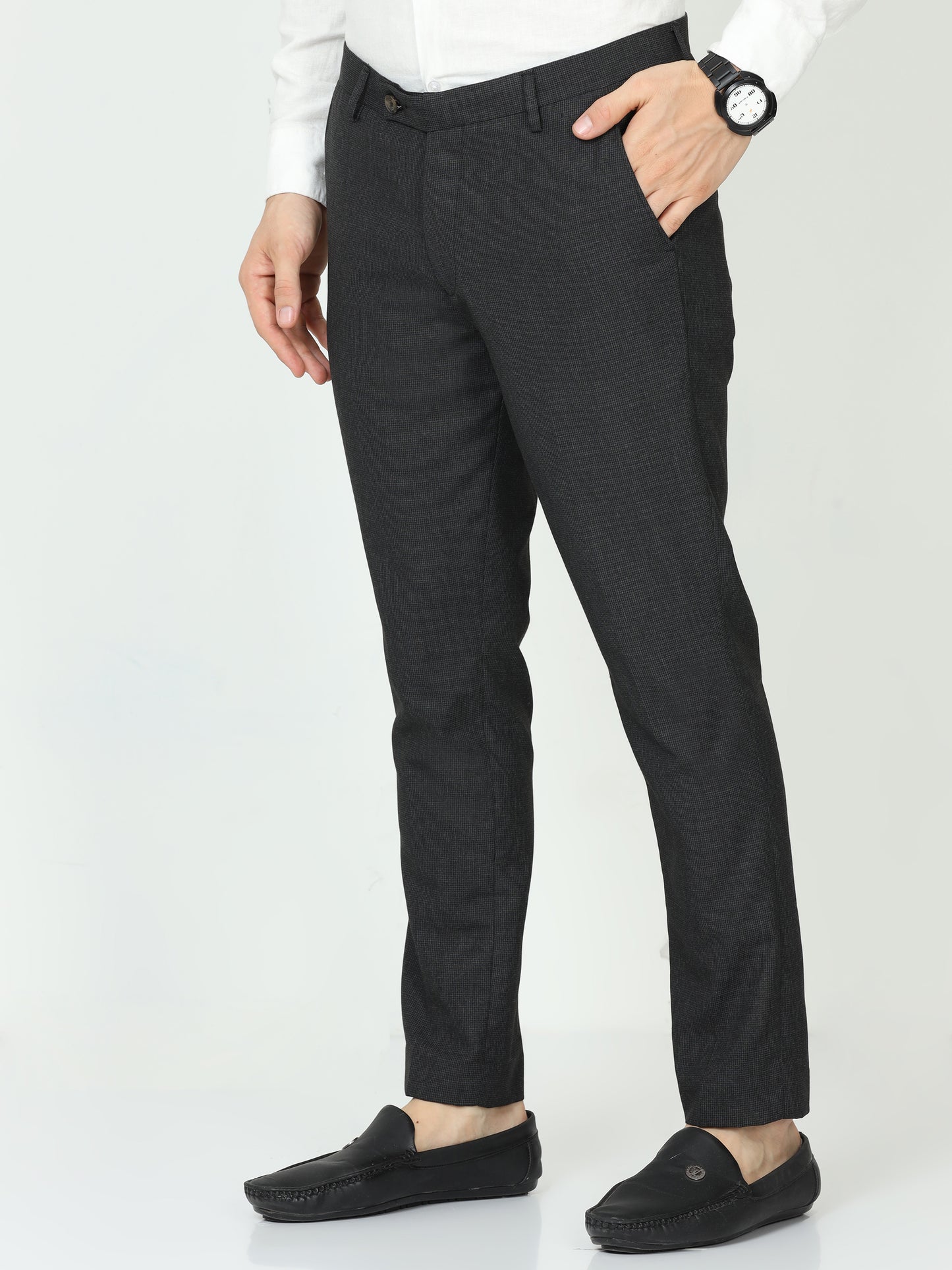 Blue Mens Formal Trouser