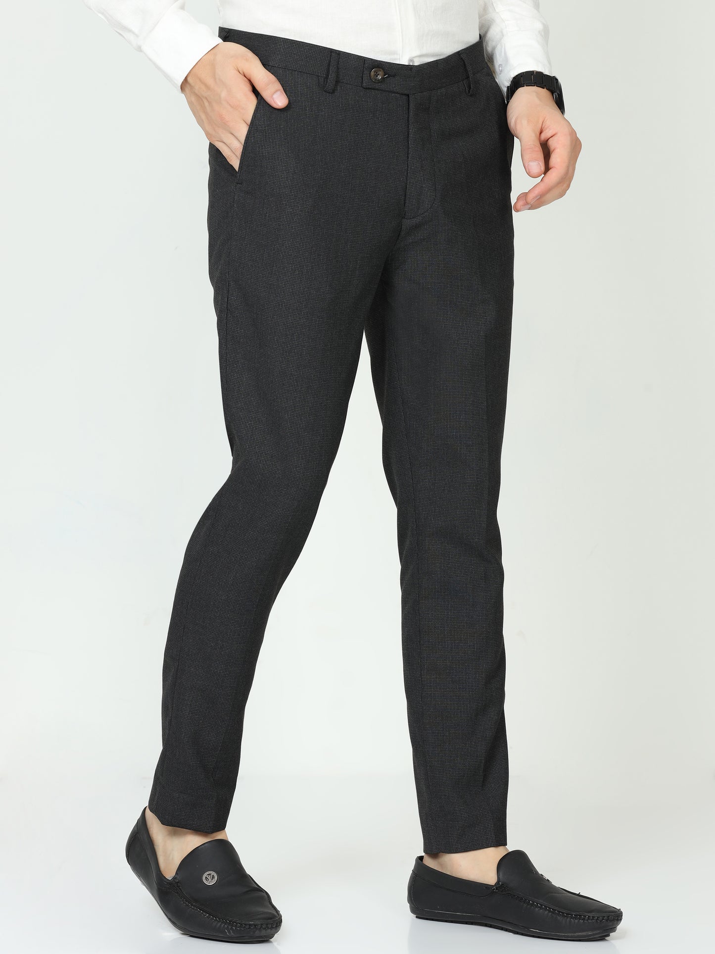 Blue Mens Formal Trouser
