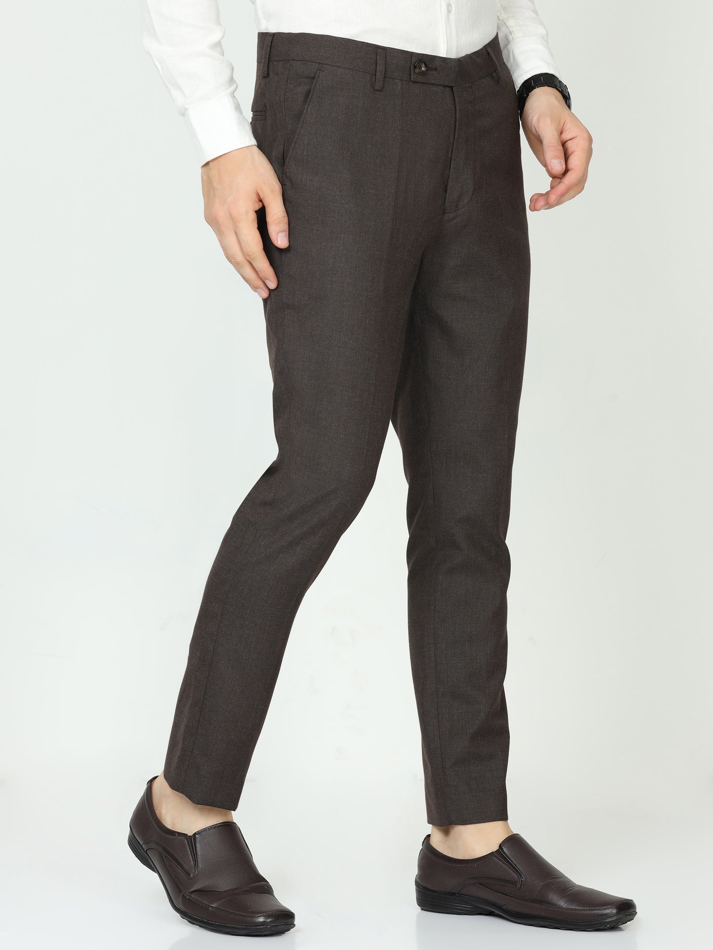 Brown Mens Formal Trouser