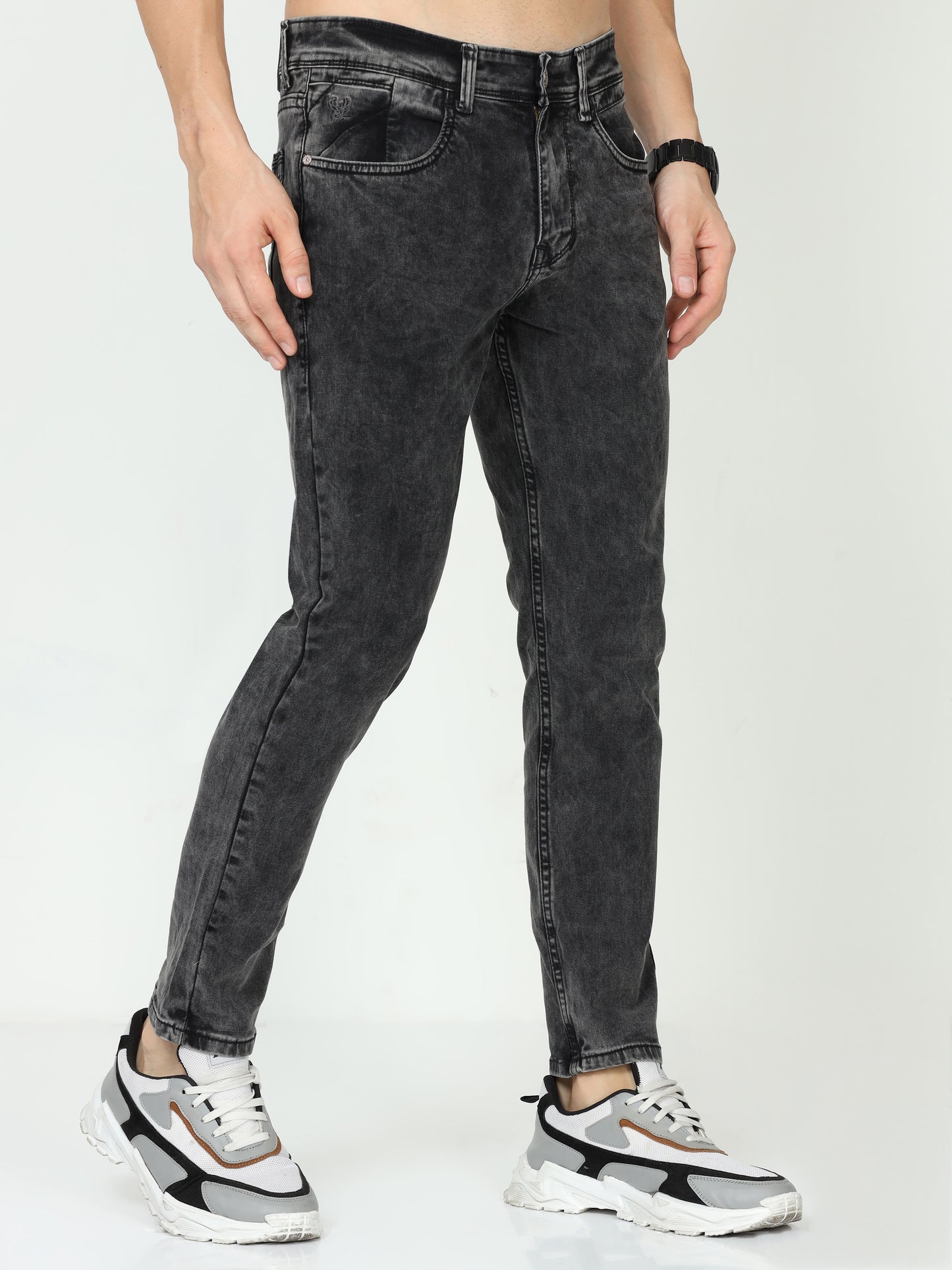 Black Mens Slim Fit Jeans