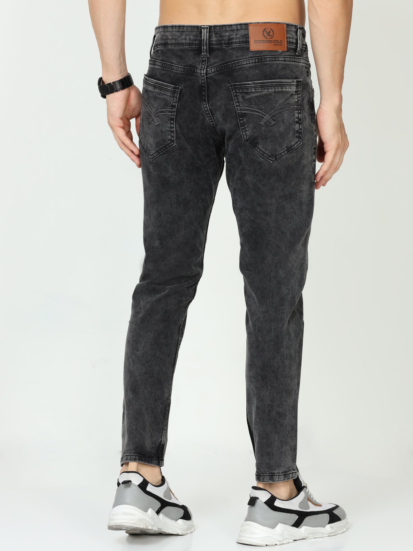 Black Mens Slim Fit Jeans