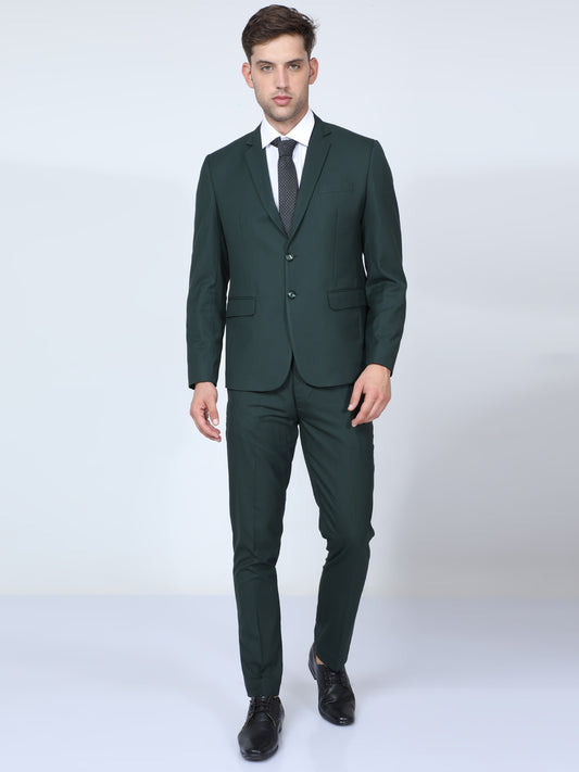 Lunar Green Slim Fit 2pc Suit for Men