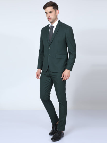 Lunar Green Slim Fit 2pc Suit for Men