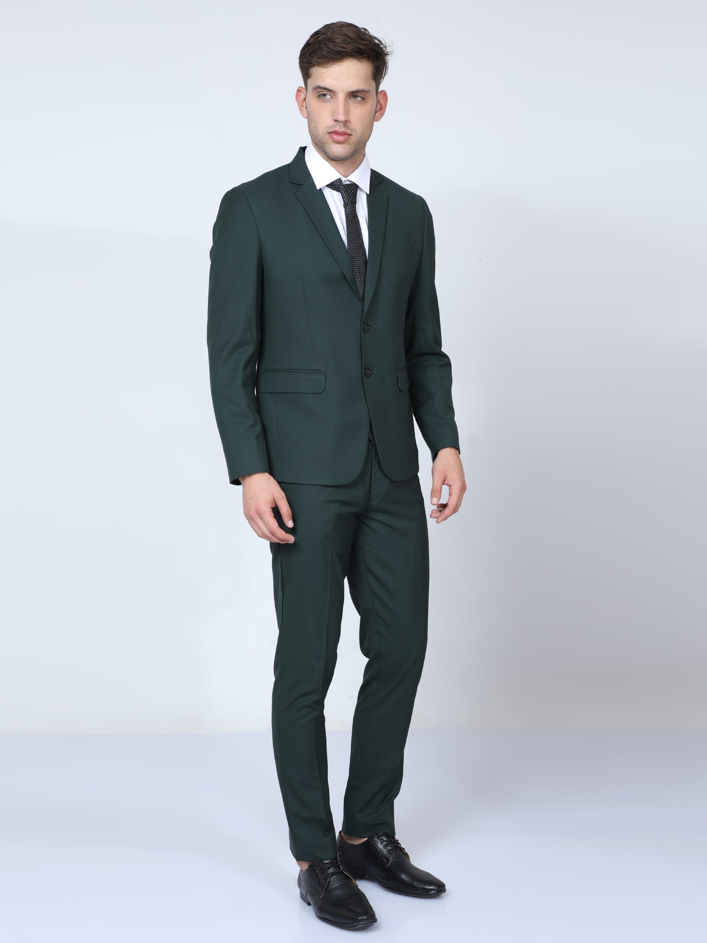 Lunar Green Slim Fit 2pc Suit for Men