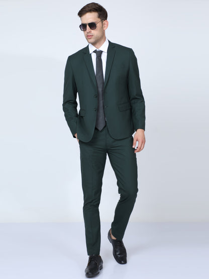 Lunar Green Slim Fit 2pc Suit for Men