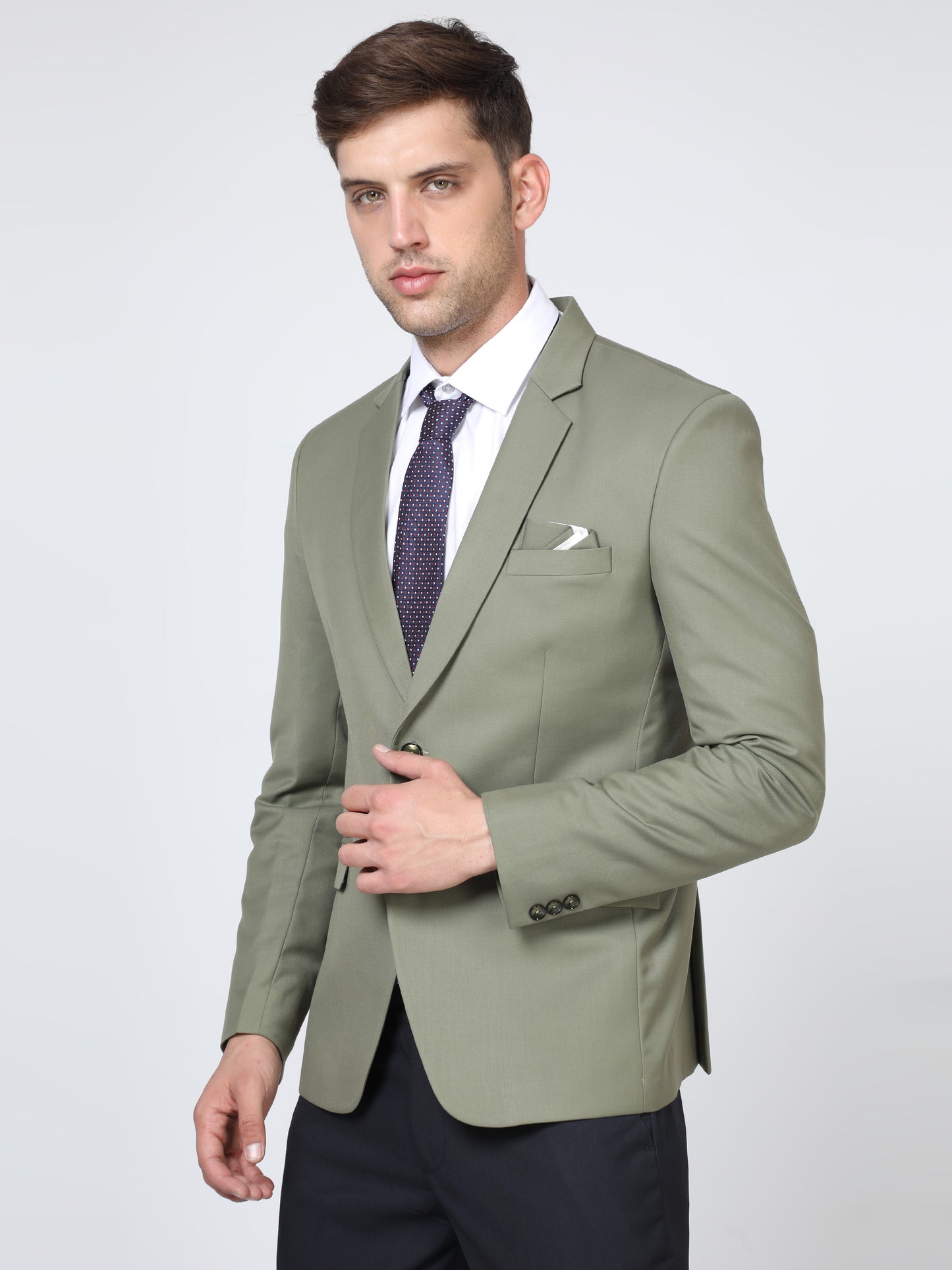 Men's Slim fit Pista Green Suite 2pcs