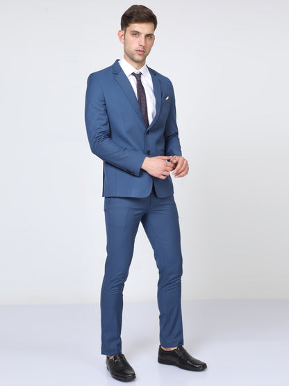 Mens Slim fit Royal Blue Suite 2pc