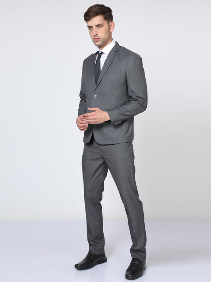 Mens Slim fit Grey Suite 2 pcs