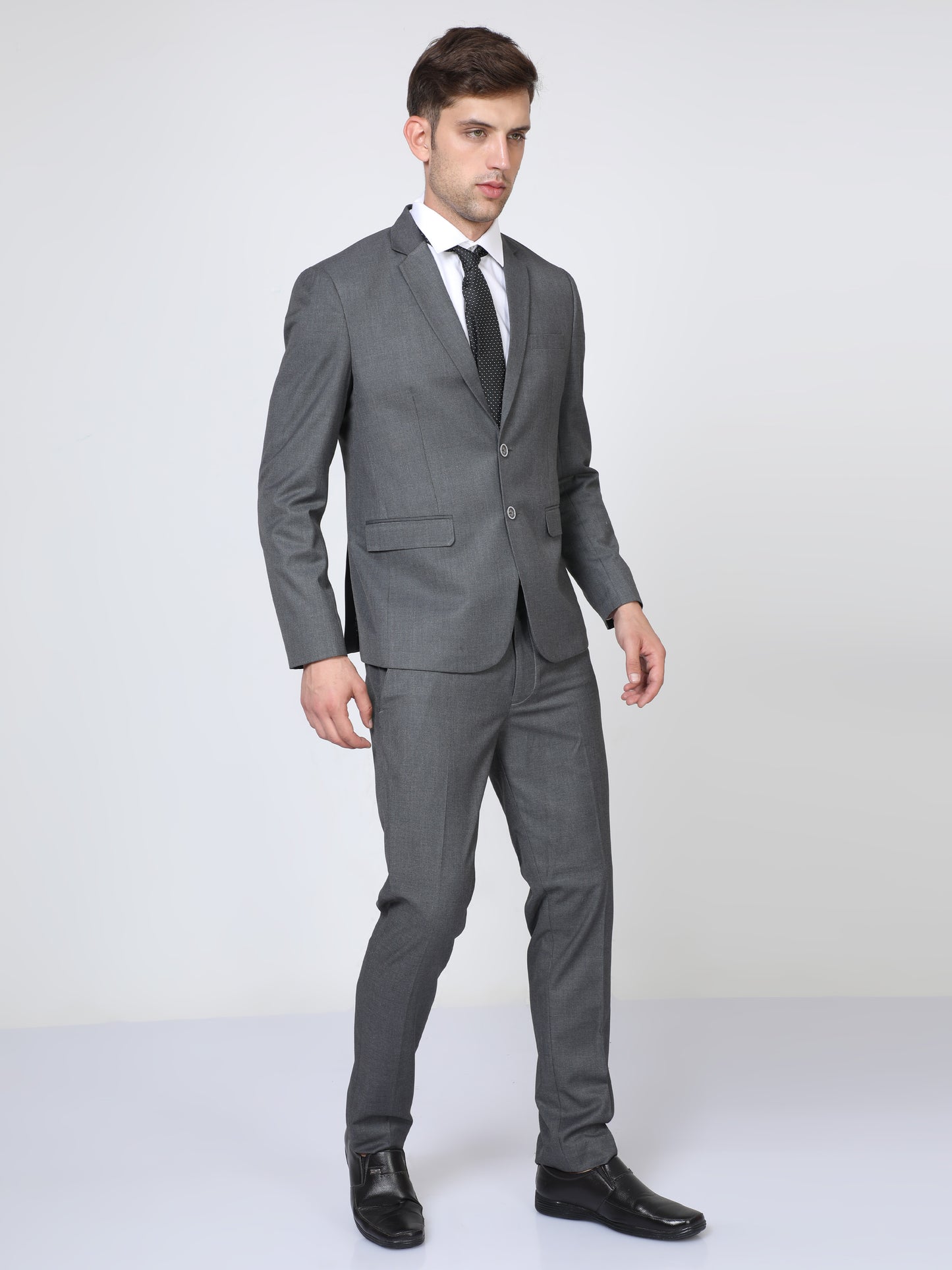 Mens Slim fit Grey Suite 2 pcs