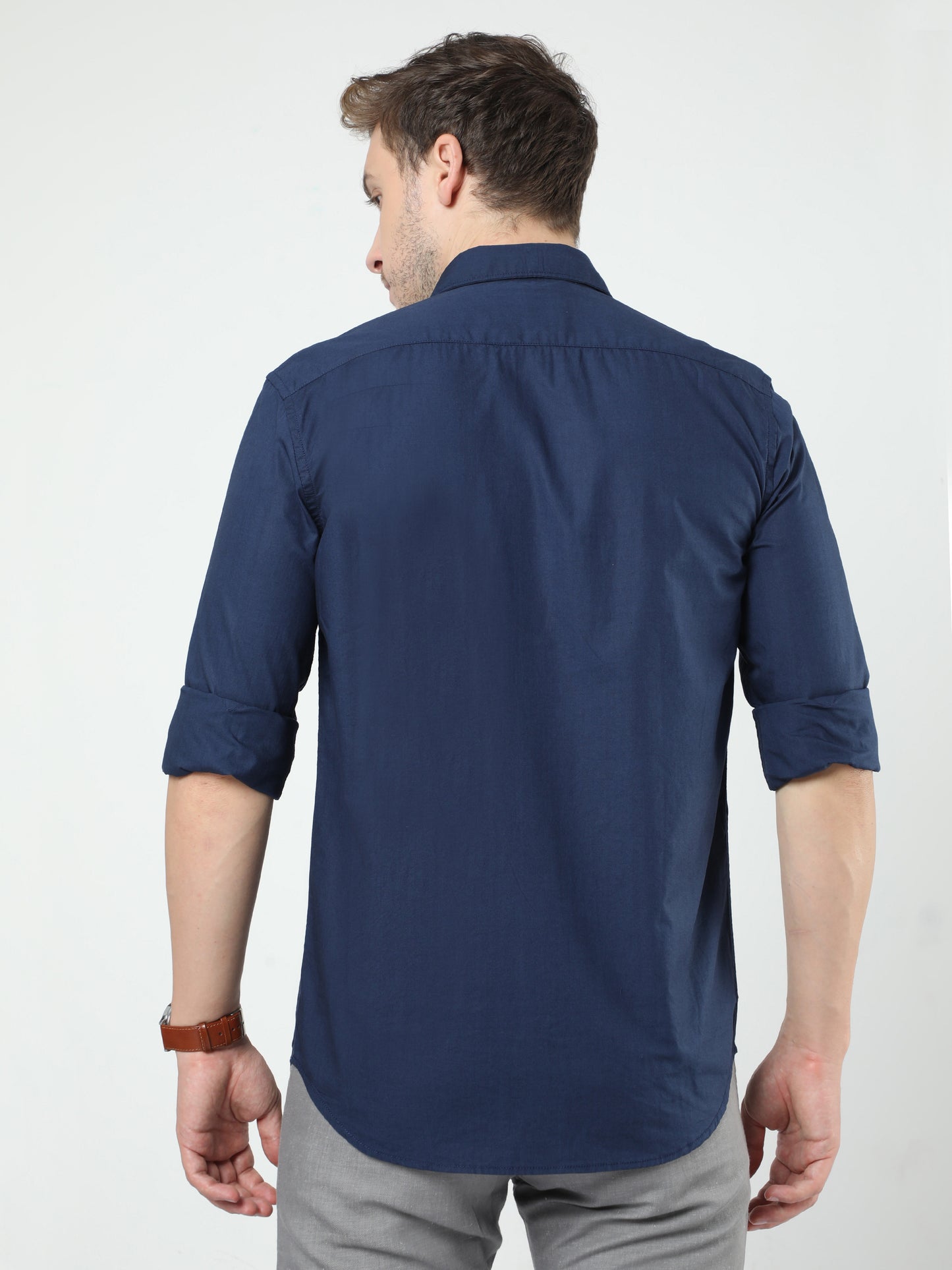 Navy Plan Full Sleeve Shirt