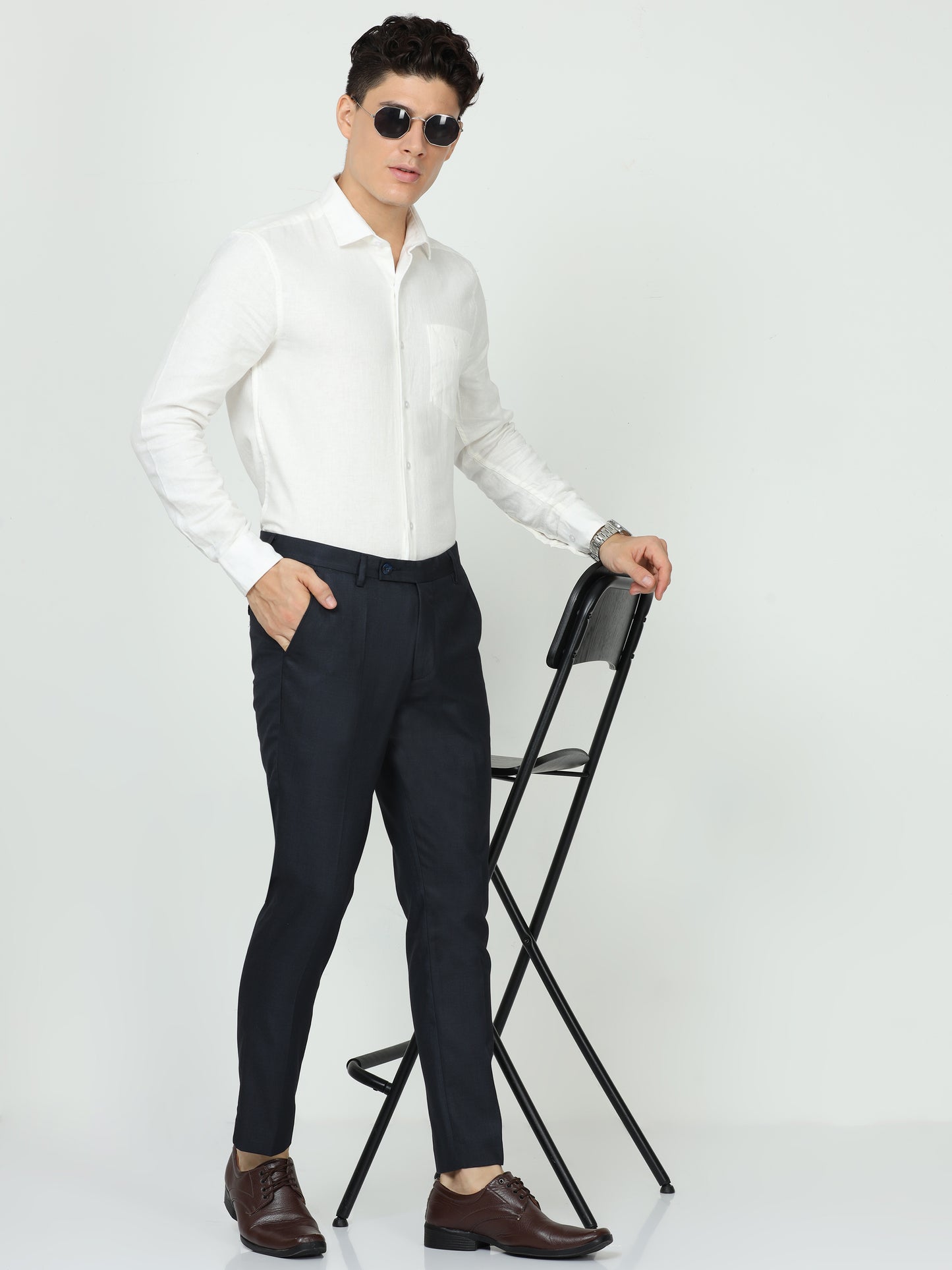 Navy Mens Formal Trouser