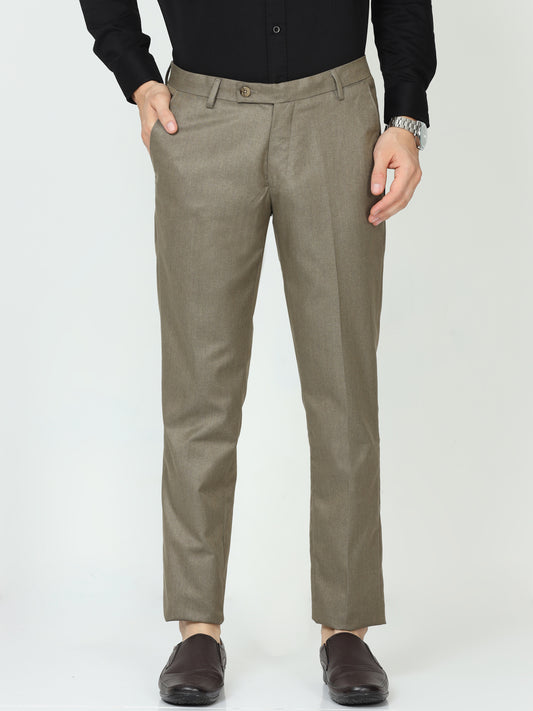 Khaki Mens Formal Trouser