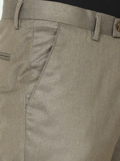 Khaki Mens Formal Trouser