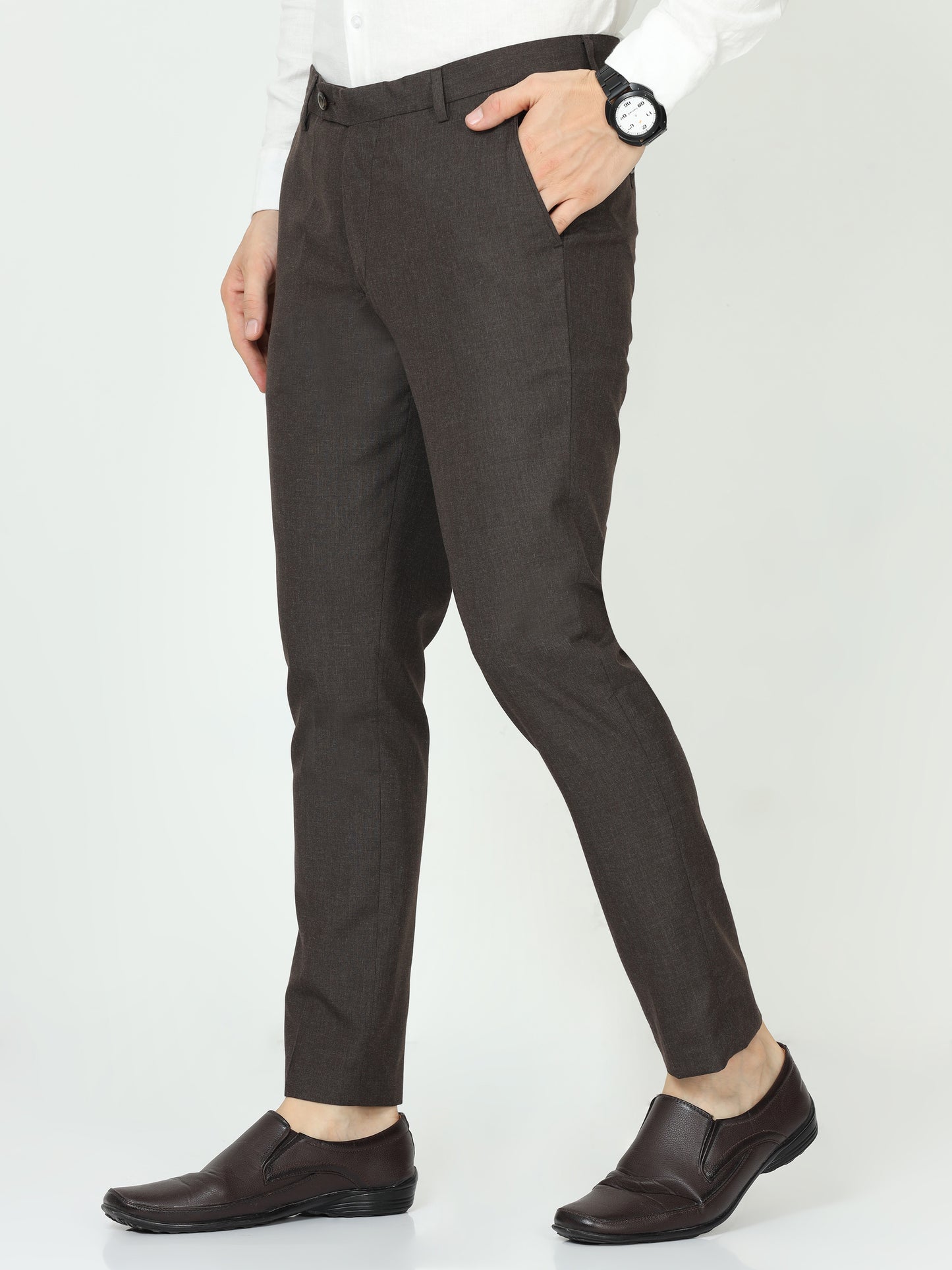 Brown Mens Formal Trouser