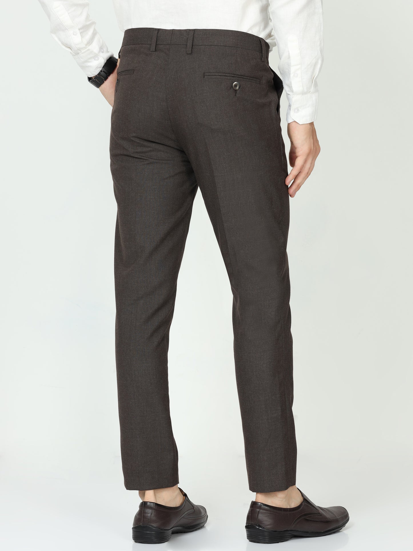 Brown Mens Formal Trouser