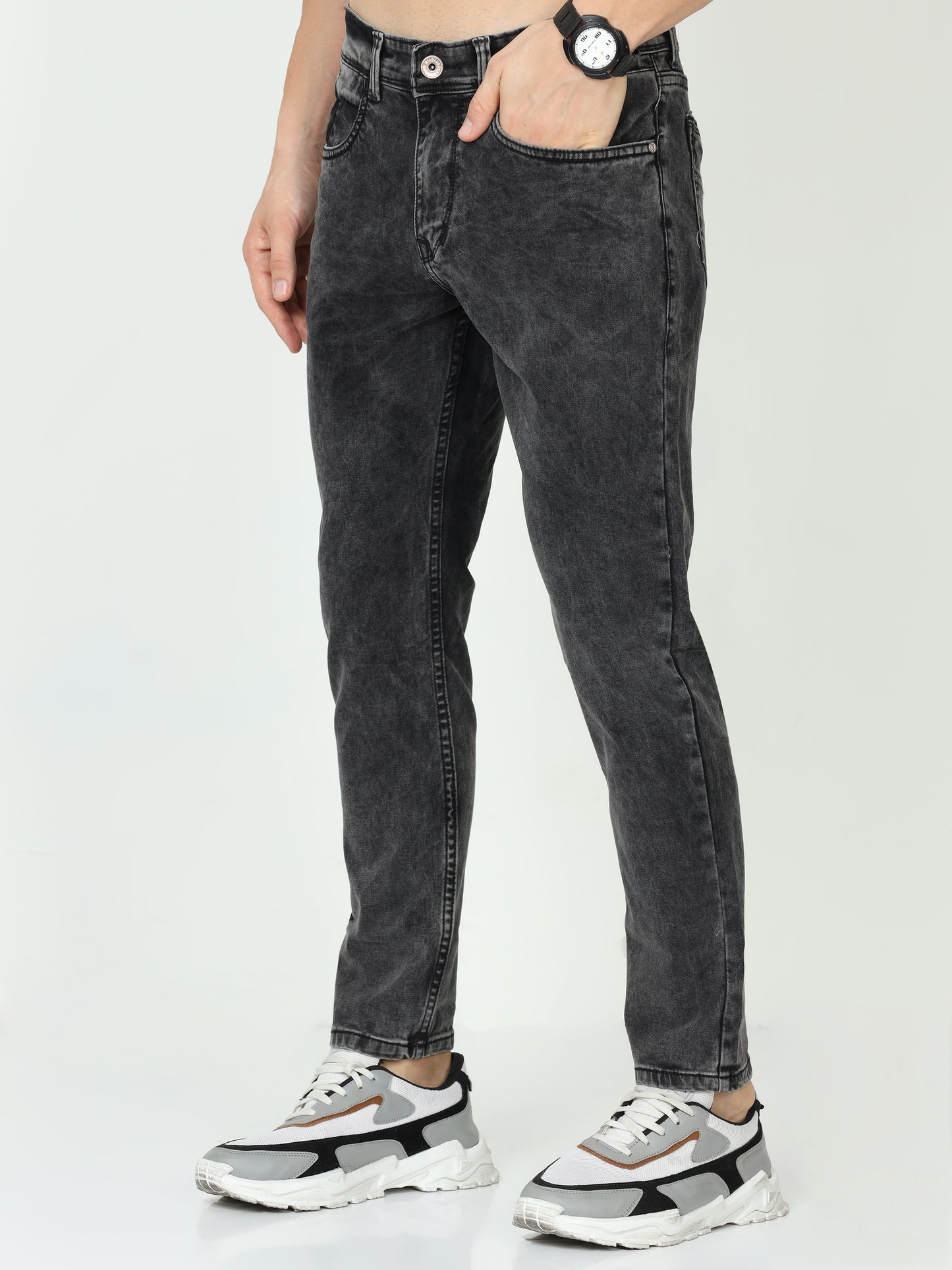 Black Mens Slim Fit Jeans