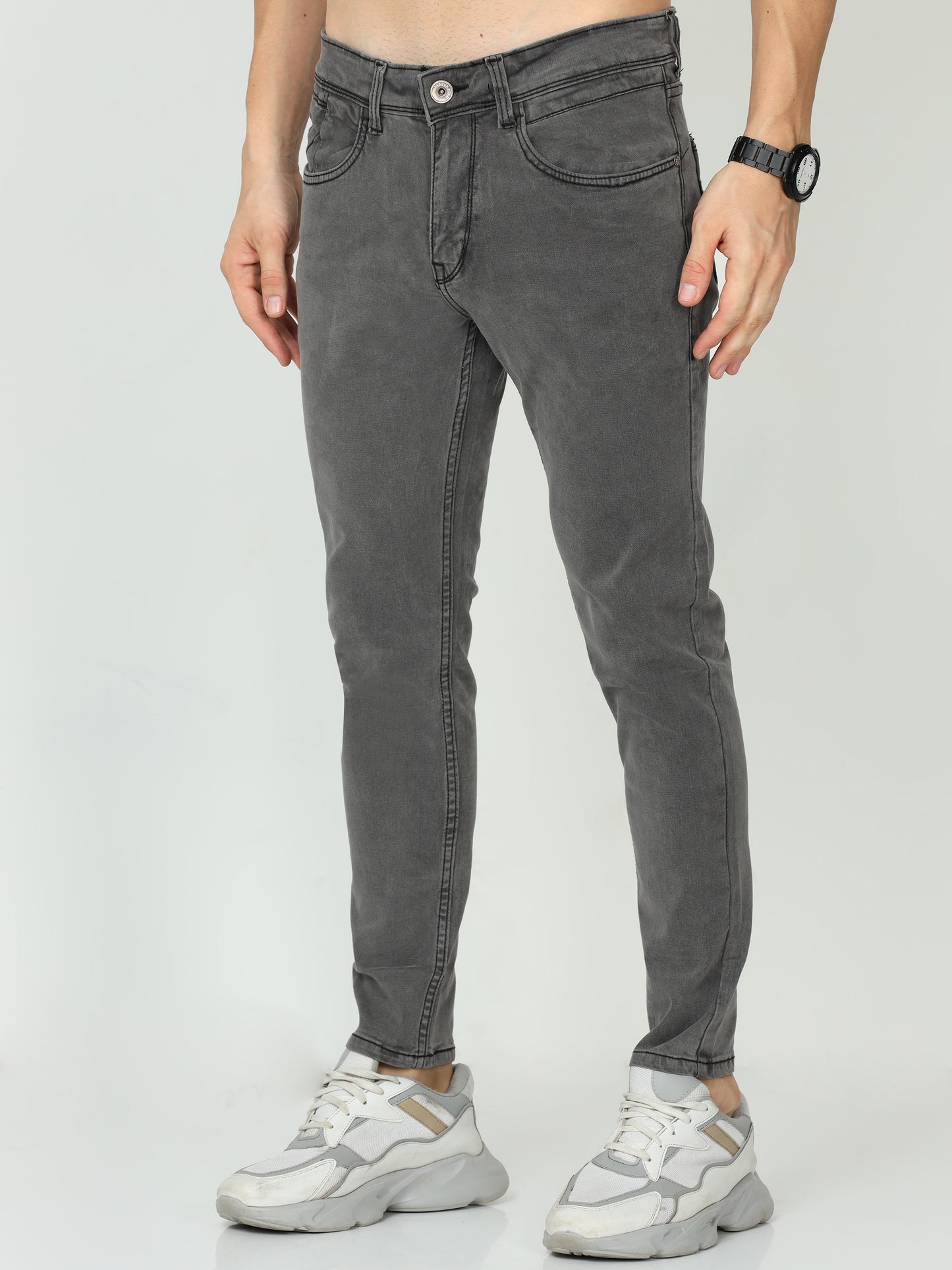 Grey Mens Jeans