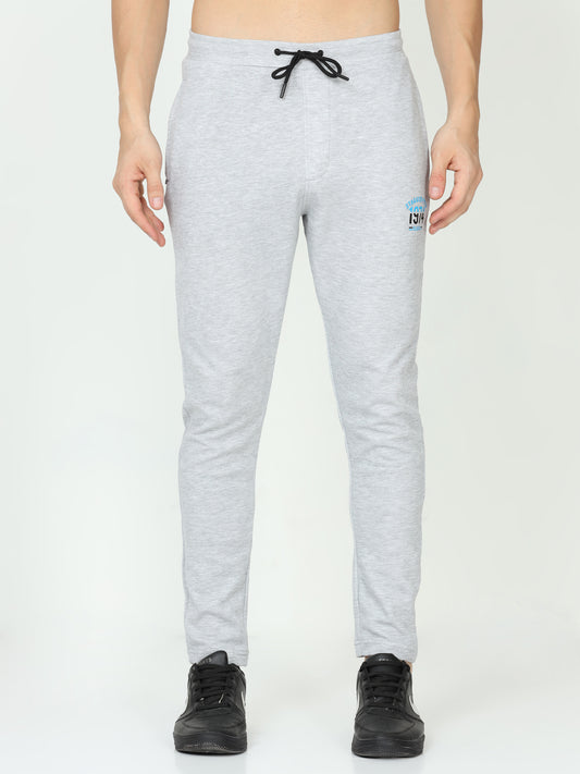 White Meange Mens Track Pant