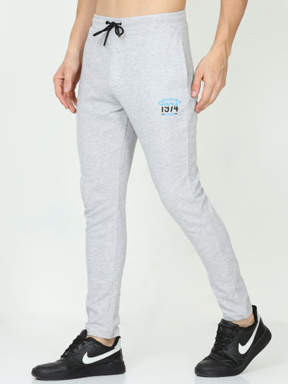 White Meange Mens Track Pant