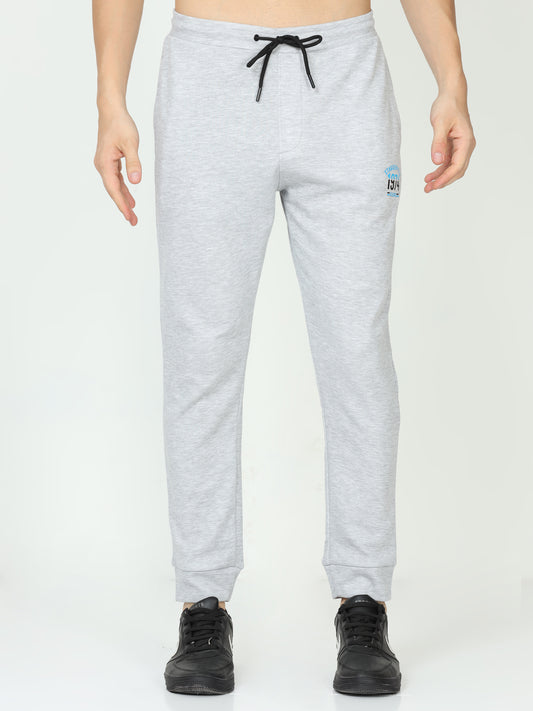 White Melange Mens Jogger