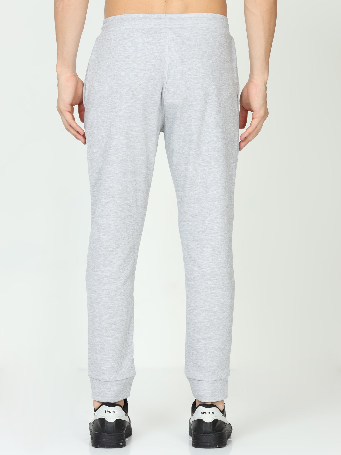 White Melange Mens Jogger